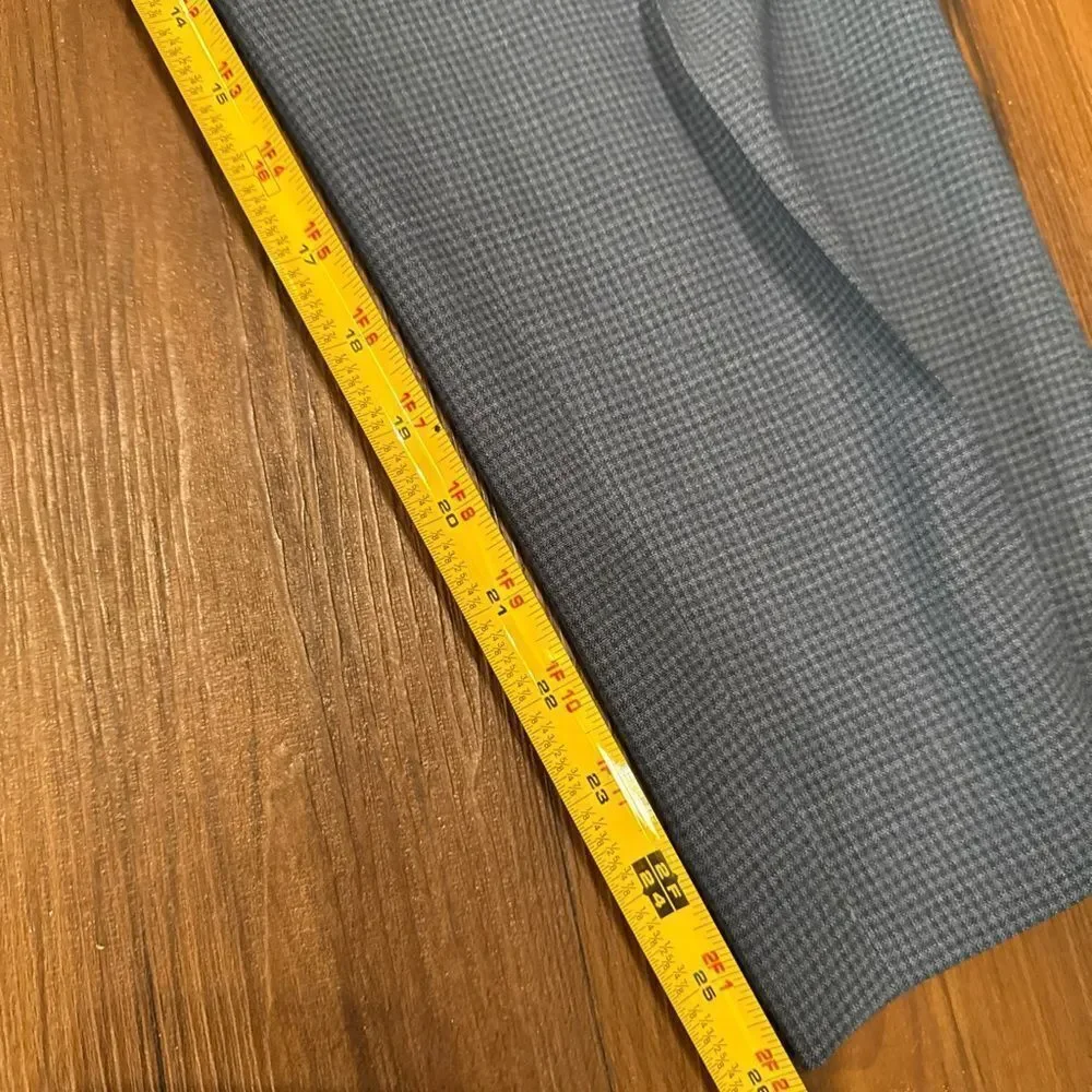 CANALI Size 34 Grey & Navy Plaid Wool Single Breasted Suit